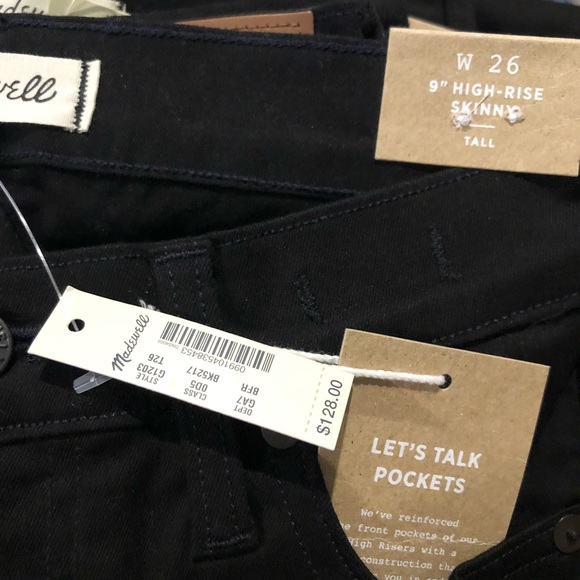 Madewell 9" High-Rise Skinny Jeans Tall - Picture 4 of 4